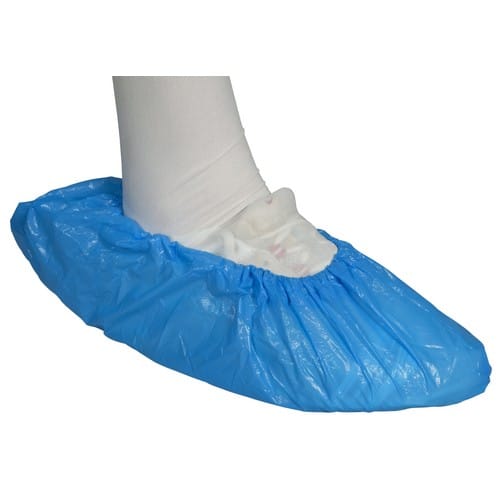 Schoenovertrek LDPE blauw